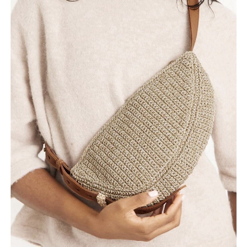 The Sak Tess Sling Bag in Crochet Adjustable Strap Medium Purse Bamboo Crochet - Picture 8 of 8
